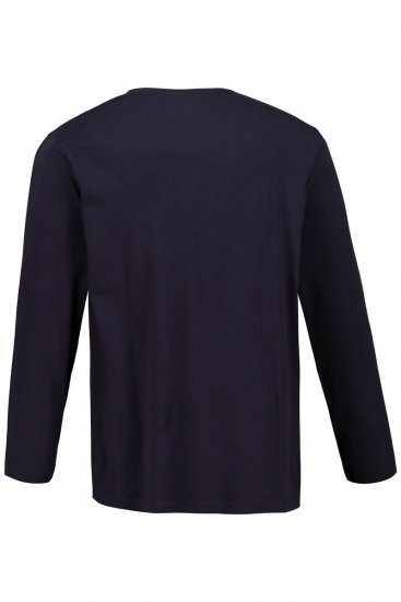 JP1880 702559 T-shirt a maniche lunghe Blu scuro - Magliette - Magliette Uomo Taglie Forti