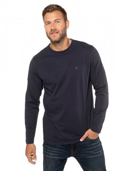 JP1880 702559 T-shirt a maniche lunghe Blu scuro - Magliette - Magliette Uomo Taglie Forti