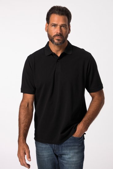 JP1880 702560 Polo in piqué di cotone Nero - Polo - Polo Uomo Taglie Forti