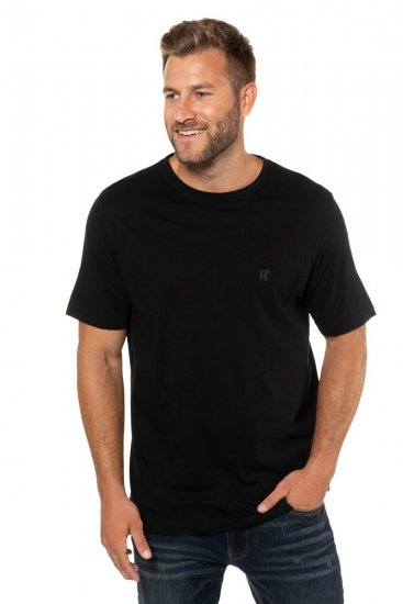 JP1880 702637 T-shirt con girocollo confezione da 2 Nero - Magliette - Magliette Uomo Taglie Forti