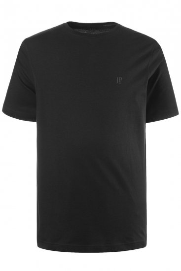 JP1880 702637 T-shirt con girocollo confezione da 2 Nero - Magliette - Magliette Uomo Taglie Forti