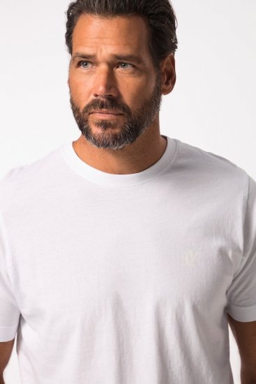 JP1880 702637 T-shirt con girocollo confezione da 2 Bianco - Magliette - Magliette Uomo Taglie Forti