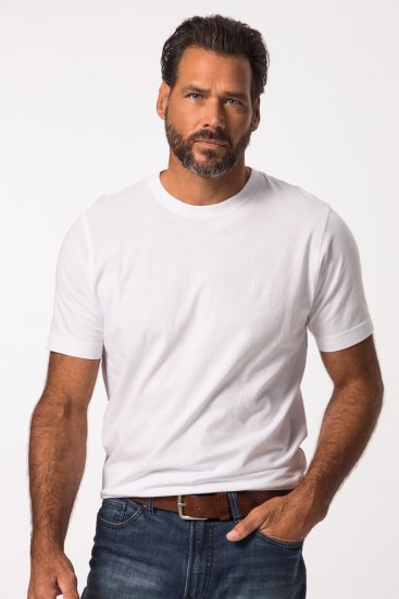 JP1880 702637 T-shirt con girocollo confezione da 2 Bianco - Magliette - Magliette Uomo Taglie Forti