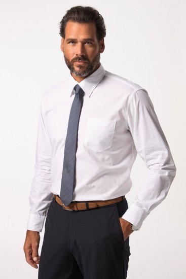 JP1880 703633 Camicia business manica lunga Bianco - Camicie - Camicie Taglie Forti Uomo