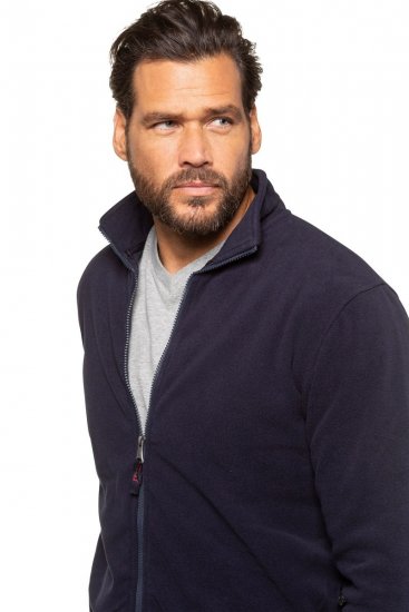 JP1880 705552 Giacca in pile con collo alto Blu scuro - Abbigliamento sportivo & Outdoor - Abbigliamento Sportivo Uomo Taglie Forti