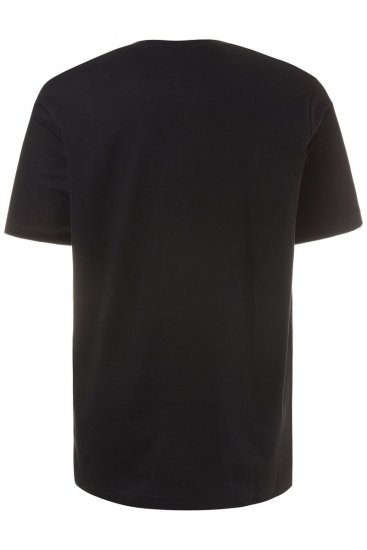 JP1880 708420 T-shirt Henley confezione da 2 Nero - Magliette - Magliette Uomo Taglie Forti