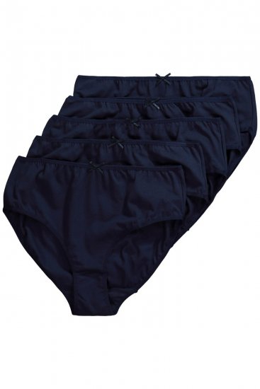 Ulla Popken 710201 Slip confezione da 5 Blu scuro - Slip - 