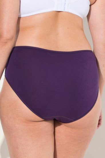 Ulla Popken 710201 Slip confezione da 5 Melanzana - Slip - 