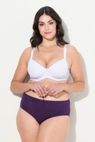 Ulla Popken 710201 Slip confezione da 5 Melanzana - Slip - 