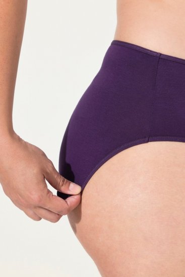 Ulla Popken 710201 Slip confezione da 5 Melanzana - Slip - 