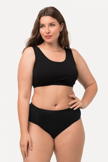 Ulla Popken 711214 Slip confezione da 2 Nero - Slip - 