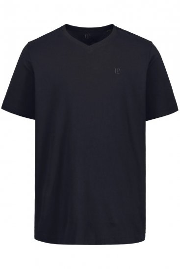 JP1880 711318 T-shirt con scollo a V confezione da 2 Nero - Magliette - Magliette Uomo Taglie Forti