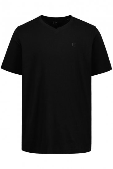 JP1880 711318 T-shirt con scollo a V confezione da 2 Nero - Magliette - Magliette Uomo Taglie Forti