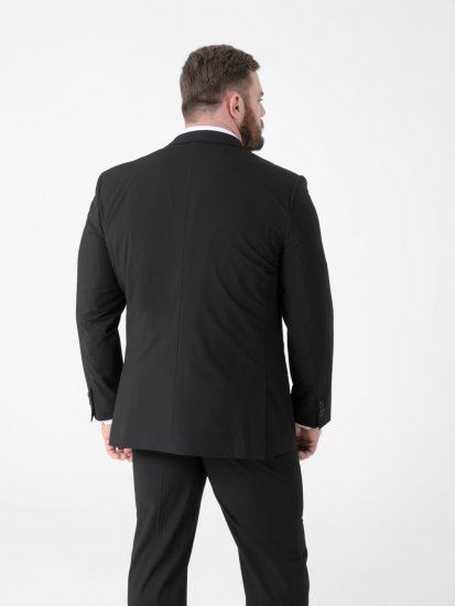 D555 Ted 4 Way Stretch Tailored Suit Jacket Nero - Abiti - Abiti da Uomo Taglie Forti