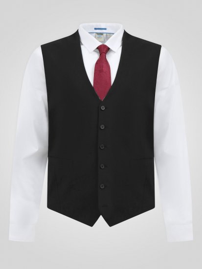 D555 Ted Gilet da abito Nero - Abiti - Abiti da Uomo Taglie Forti