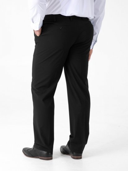 D555 Ted 4 Way Stretch Tailored Trouser Nero - Abiti - Abiti da Uomo Taglie Forti