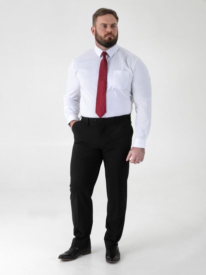 D555 Ted Pantaloni da abito Nero - Abiti - Abiti da Uomo Taglie Forti