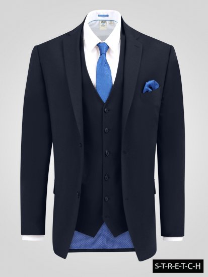 D555 Ted Giacca da abito Blu navy - Abiti - Abiti da Uomo Taglie Forti