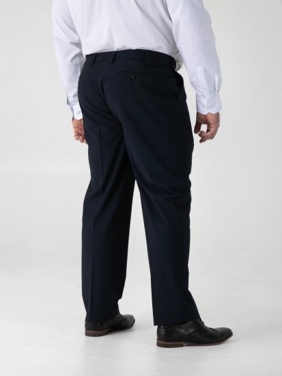 D555 Ted 4 Way Stretch Tailored Trouser Blu navy - Abiti - Abiti da Uomo Taglie Forti