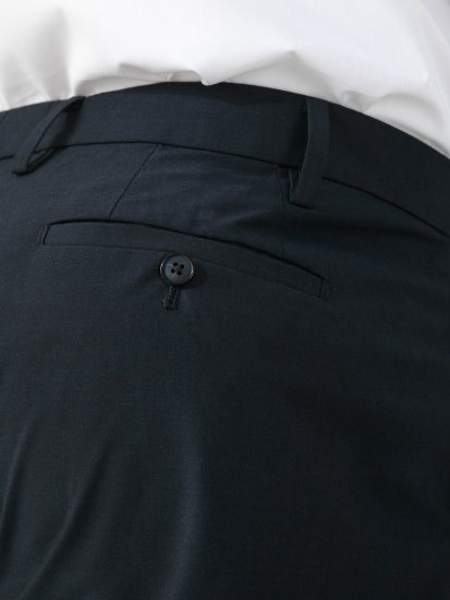 D555 Ted 4 Way Stretch Tailored Trouser Blu navy - Abiti - Abiti da Uomo Taglie Forti