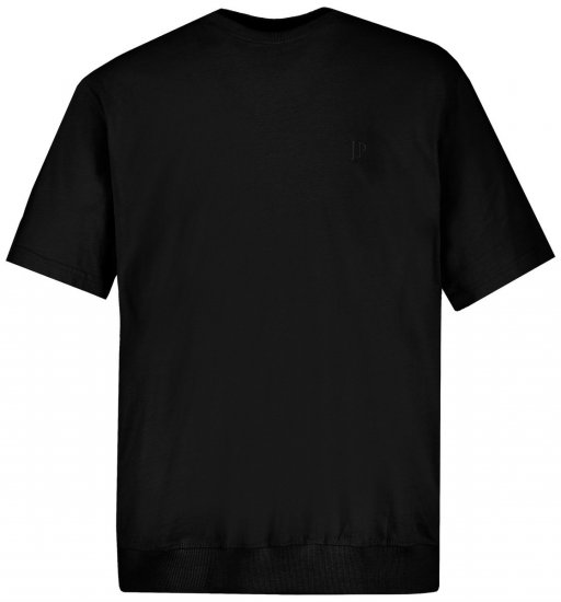 JP1880 712616 T-shirt con vestibilità pancia Nero - Magliette - Magliette Uomo Taglie Forti