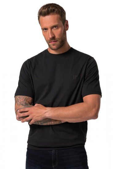 JP1880 712616 T-shirt con vestibilità pancia Nero - Magliette - Magliette Uomo Taglie Forti