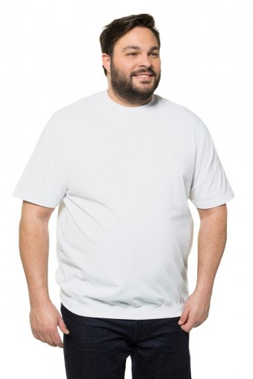 JP1880 712616 T-shirt con vestibilità pancia Bianco - Magliette - Magliette Uomo Taglie Forti