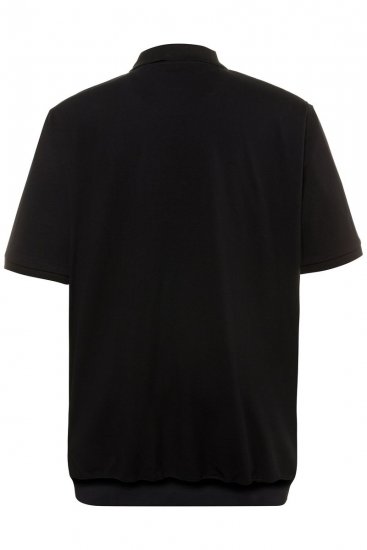 JP1880 712617 Polo con vestibilità pancia Nero - Polo - Polo Uomo Taglie Forti