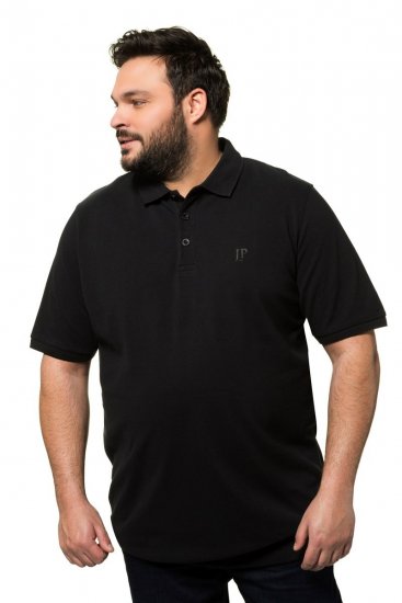 JP1880 712617 Polo con vestibilità pancia Nero - Polo - Polo Uomo Taglie Forti
