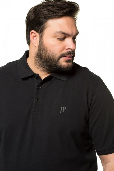 JP1880 712617 Polo con vestibilità pancia Nero - Polo - Polo Uomo Taglie Forti