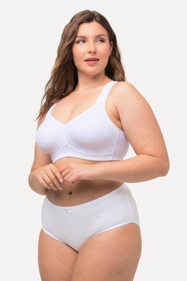 Ulla Popken 712882 Slip confezione da 2 Bianco - Slip - 