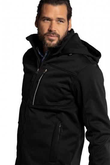 JP1880 714279 Giacca softshell con fodera in pile Nero - Giubbotti - Giubbotti Uomo Taglie Forti