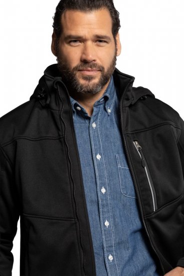 JP1880 714279 Giacca softshell con fodera in pile Nero - Giubbotti - Giubbotti Uomo Taglie Forti