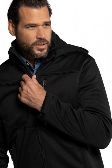 JP1880 714279 Giacca softshell con fodera in pile Nero - Giubbotti - Giubbotti Uomo Taglie Forti