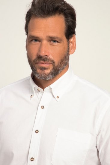 JP1880 Shirt Modern Fit Traditional Stag Horn White - Camicie - Camicie Taglie Forti Uomo