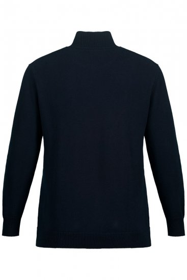 JP1880 716842 Maglione in maglia con mezza zip Blu scuro - Felpe & felpe con cappuccio - Felpe & Felpe con Cappuccio Uomo Taglie Forti