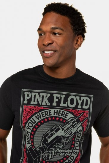 JP1880 Pink Floyd Retro Graphic Comfort Fit Band T-Shirt Black - Magliette - Magliette Uomo Taglie Forti