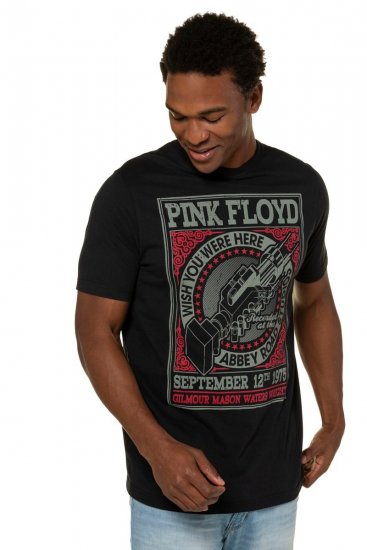 JP1880 Pink Floyd Retro Graphic Comfort Fit Band T-Shirt Black - Magliette - Magliette Uomo Taglie Forti