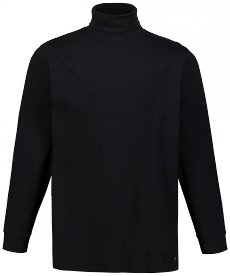 JP1880 723303 Maglia a collo alto a maniche lunghe Nero - Felpe & felpe con cappuccio - Felpe & Felpe con Cappuccio Uomo Taglie Forti