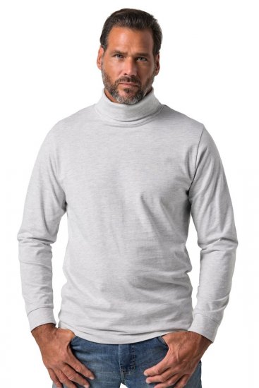 JP1880 723303 Maglia a collo alto manica lunga Naturale melange TALL - TALL T-shirts - T-Shirt per Uomini Alti
