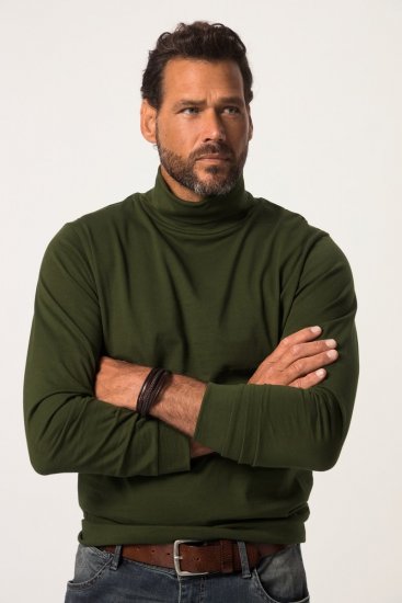 JP1880 Turtleneck Sweatshirt Green - Felpe & felpe con cappuccio - Felpe & Felpe con Cappuccio Uomo Taglie Forti