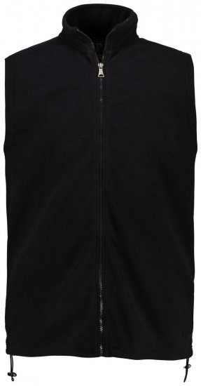 JP1880 723305 Gilet in pile con collo alto Nero - Giubbotti - Giubbotti Uomo Taglie Forti