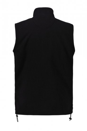 JP1880 723305 Gilet in pile con collo alto Nero - Giubbotti - Giubbotti Uomo Taglie Forti