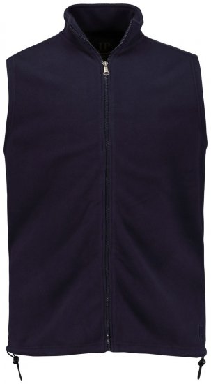 JP1880 723305 Gilet in pile con collo alto Blu scuro - Giubbotti - Giubbotti Uomo Taglie Forti