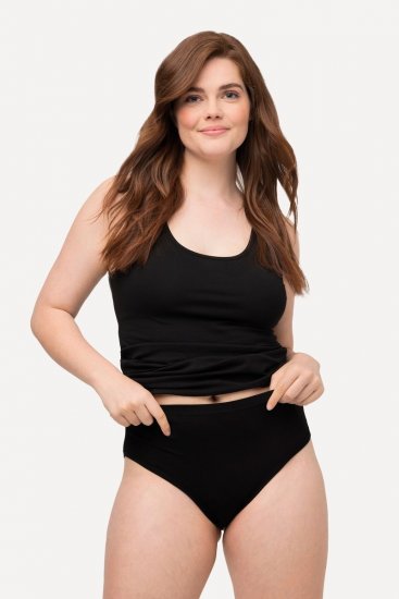 Ulla Popken 723498 Slip confezione da 2 Nero - Slip - 