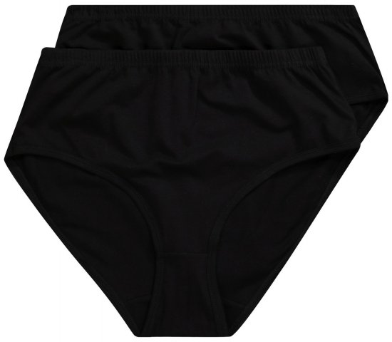 Ulla Popken 723498 Slip confezione da 2 Nero - Slip - 