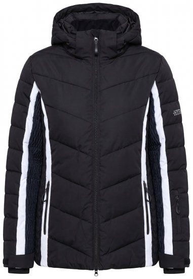 Ulla Popken 725348 Giacca da sci trapuntata Nero - Abbigliamento sci - 