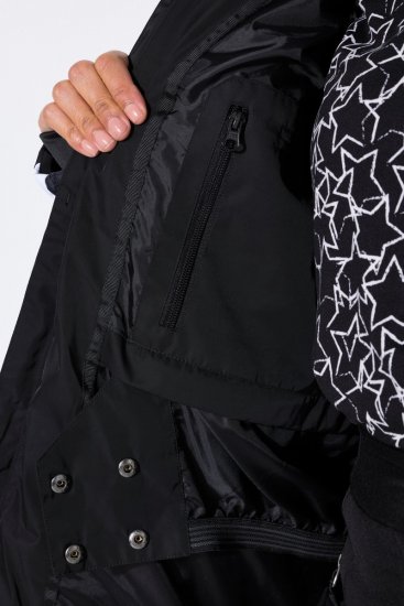Ulla Popken 725348 Giacca da sci trapuntata Nero - Abbigliamento sci - 
