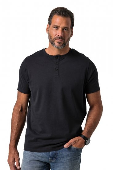 JP1880 726695 T-shirt henley Nero TALL - TALL T-shirts - T-Shirt per Uomini Alti