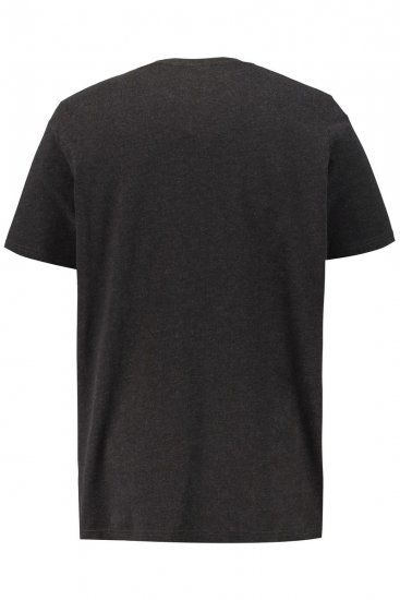 JP1880 726695 T-shirt Henley Grigio scuro - Magliette - Magliette Uomo Taglie Forti